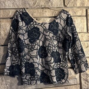 Sigrid Olsen Beige Knit Top